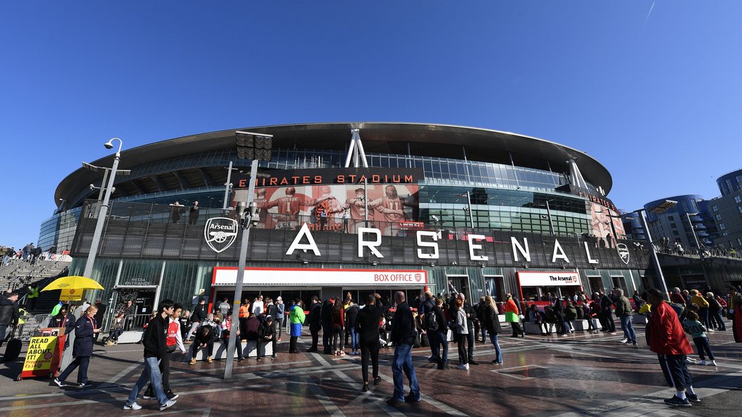 Emirates Stadium before the Southampton game